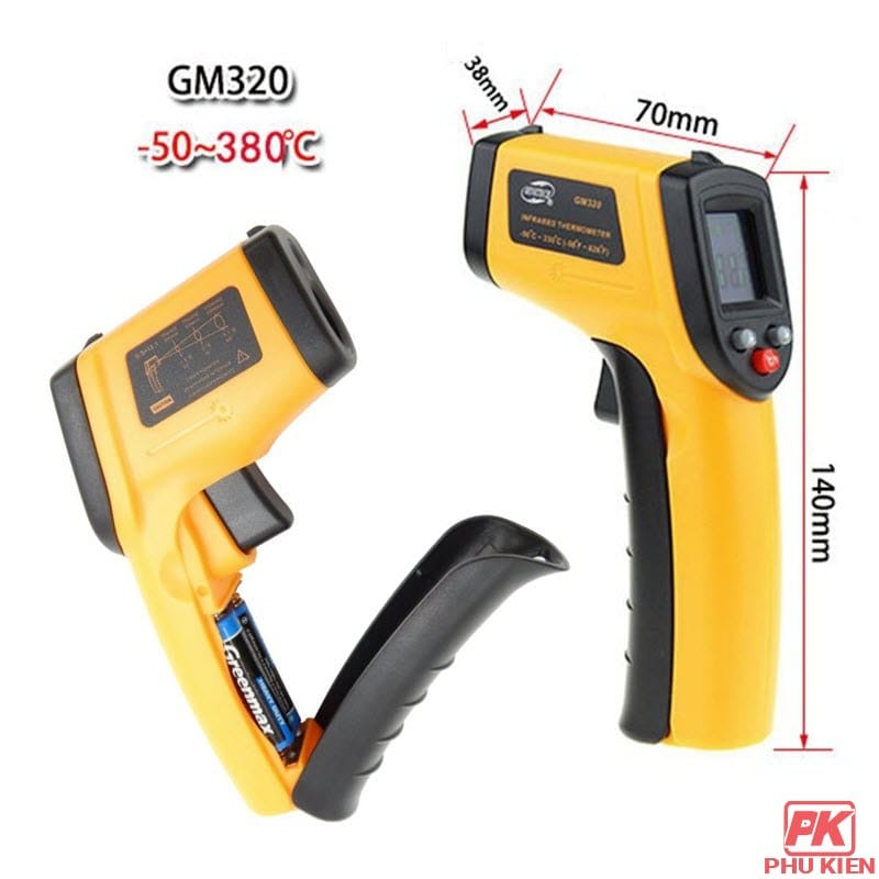 Máy đo nhiệt độ hồng ngoại Benetech GM320 5 Máy đo nhiệt độ hồng ngoại Benetech GM320