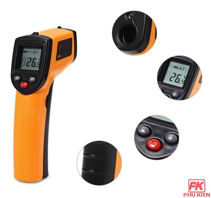 Máy đo nhiệt độ hồng ngoại Benetech GM320 3 Máy đo nhiệt độ hồng ngoại Benetech GM320 - Ảnh 3