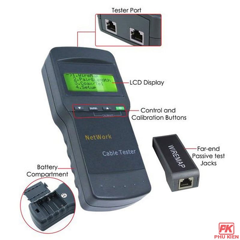 Máy test mạng SC8108 đo chiều dài cáp mạng 5 Máy test mạng SC8108 đo chiều dài cáp mạng