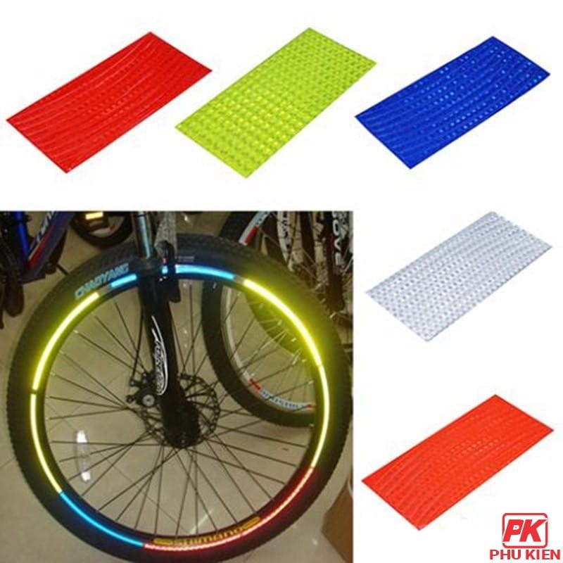 Miếng dán phản quang vành Xe 1 Miếng dán phản quang vành Xe