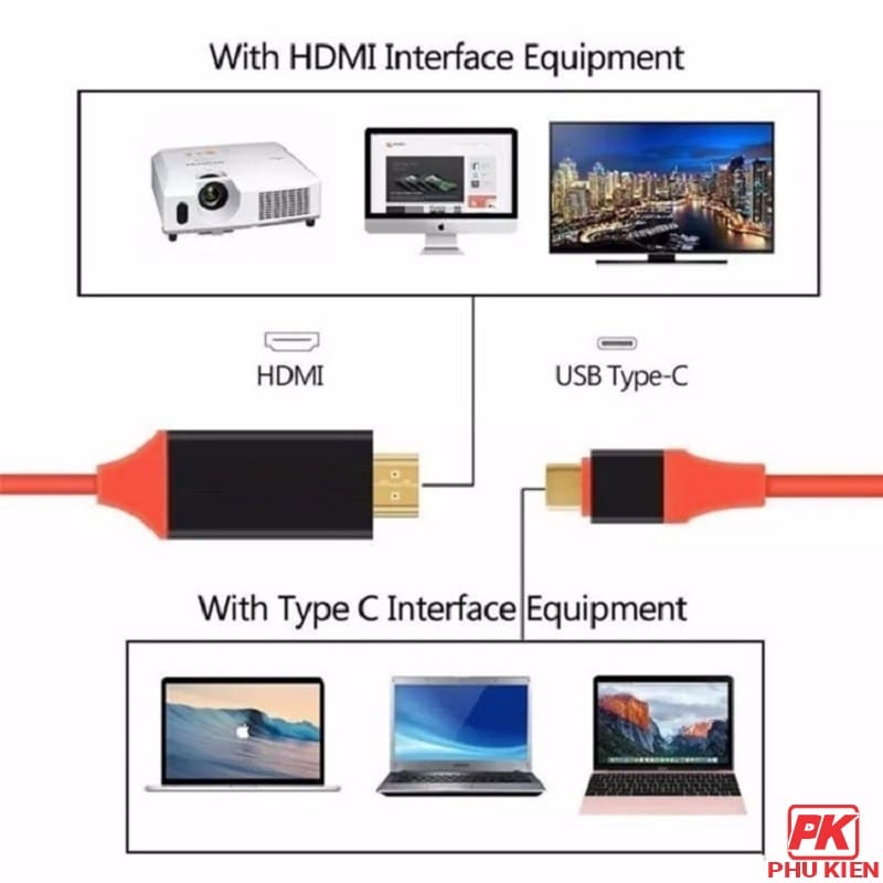 Cáp USB Type-C to HDMI cho Điện thoại Adroid hỗ trợ 4k 3 Cáp USB Type-C to HDMI cho Điện thoại Adroid hỗ trợ 4k - Ảnh 3