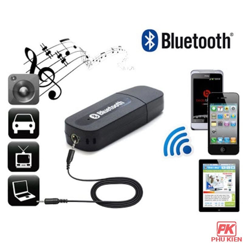 USB Bluetooth Audio kết nối Điện thoại với Loa, Amply