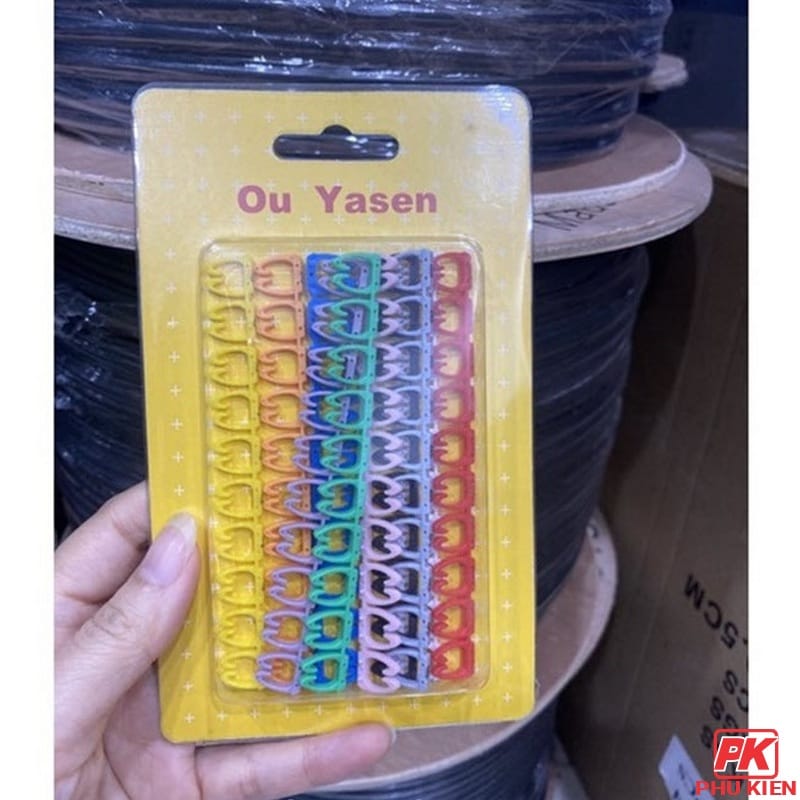 Vỉ đánh số dây mạng Cat5 Cat6 7 Vỉ Đánh Số Dây Mạng