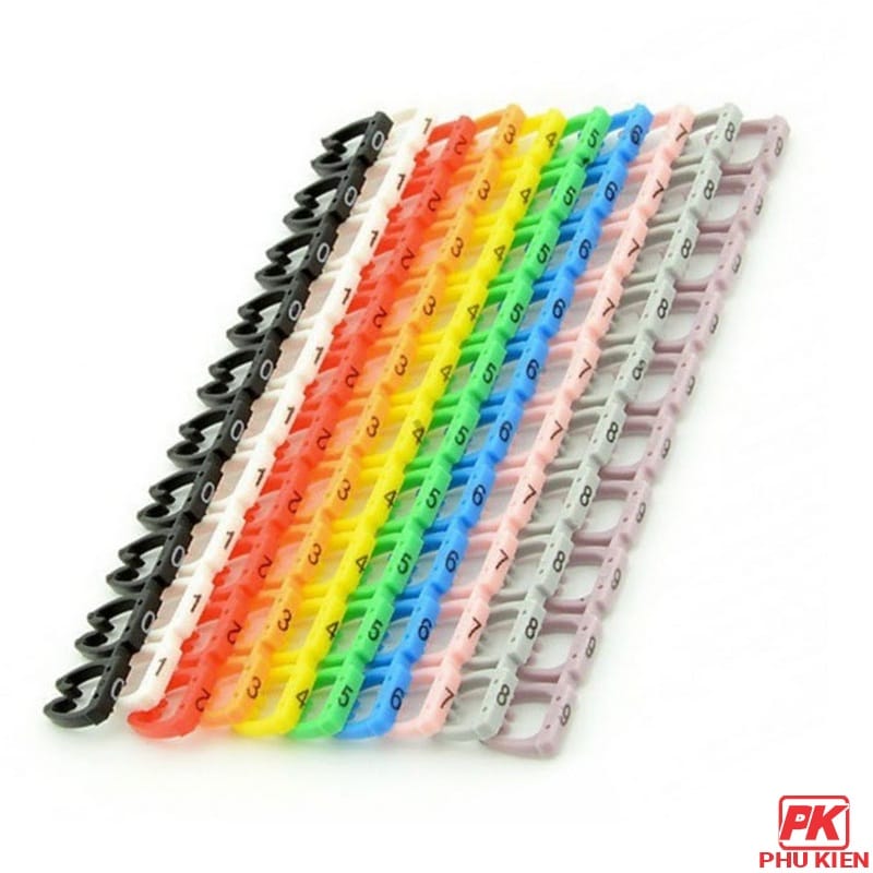 Vỉ đánh số dây mạng Cat5 Cat6 5 Vỉ Đánh Số Dây Mạng