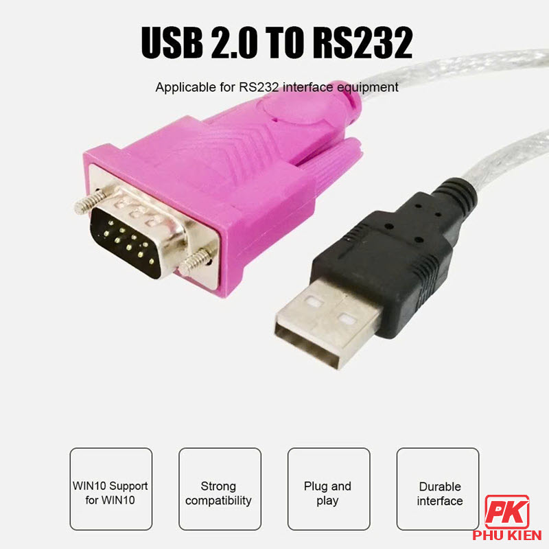 Cáp USB to Com RS232